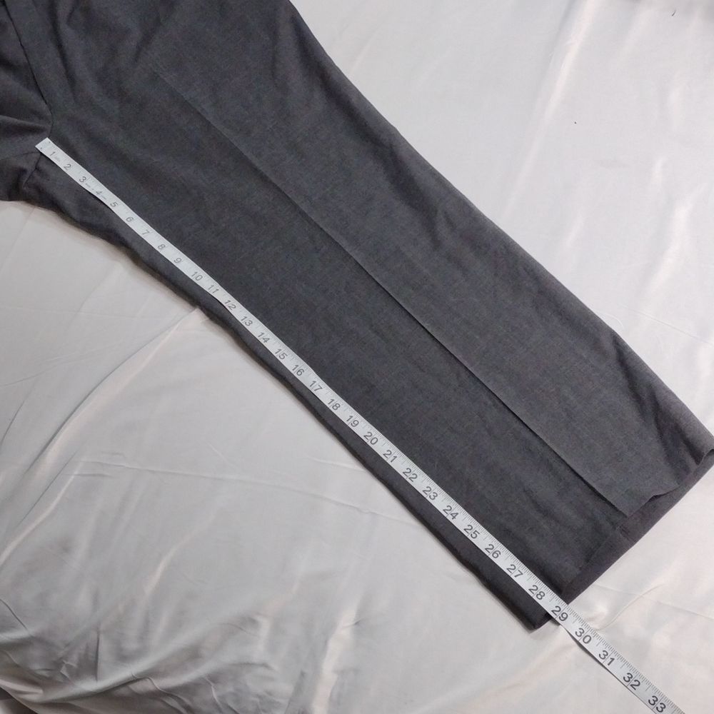John Varvatos Wool Dark Gray Slacks - Picture 4 of 12